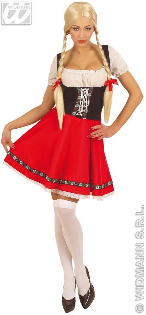 Boeren Tirol & Oktoberfest Kostuum | Verleidelijke Heidi Kostuum Vrouw | XL | Bierfeest | Verkleedkleding